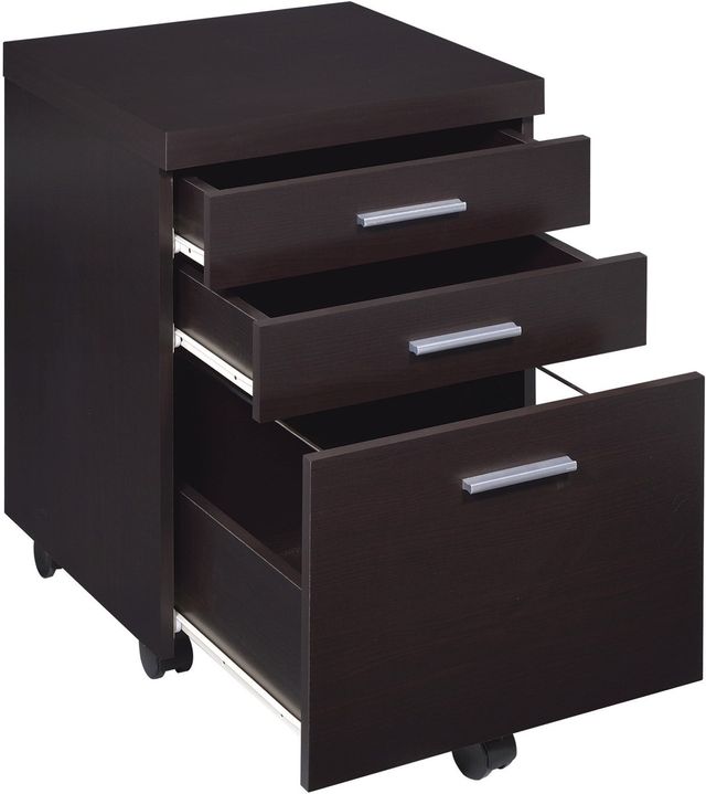 Coaster® Skylar Cappuccino Mobile Pedestal File Cabinet-0