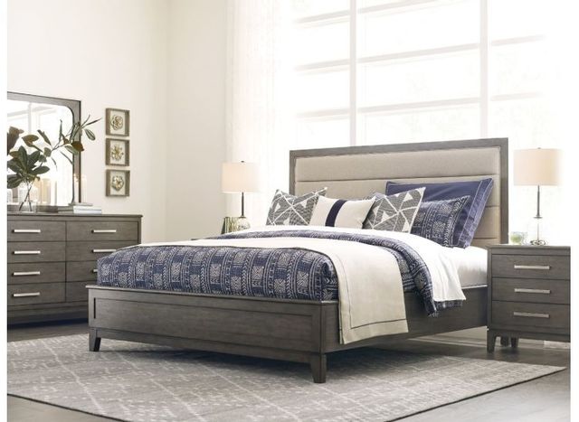 Kincaid® Cascade Gray Ross Queen Upholstered Panel Bed-2