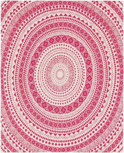 Surya Ekena Bright Pink 50" x 60" Throw Blanket-3