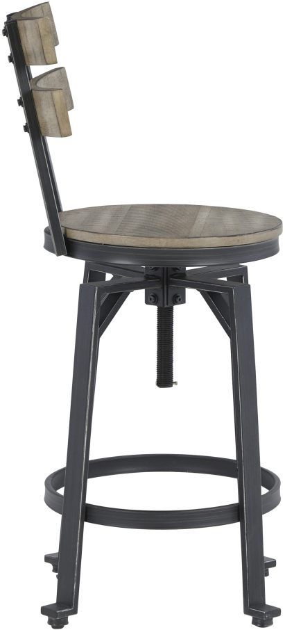 Signature Design by Ashley® Lesterton Light Brown/Black Counter Height Stool - Set of 2-3