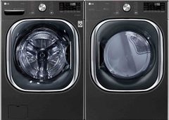 LG Front Load Washer with Gas Dryer-WM4500HBADLGX4501B
