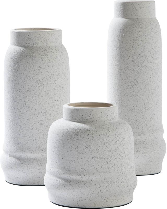 Signature Design by Ashley® Jayden Set of 3 White Vases 0