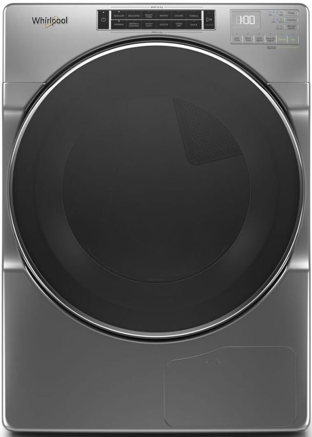 Whirlpool® 7.4 Cu. Ft. Chrome Shadow Front Load Electric Dryer 0
