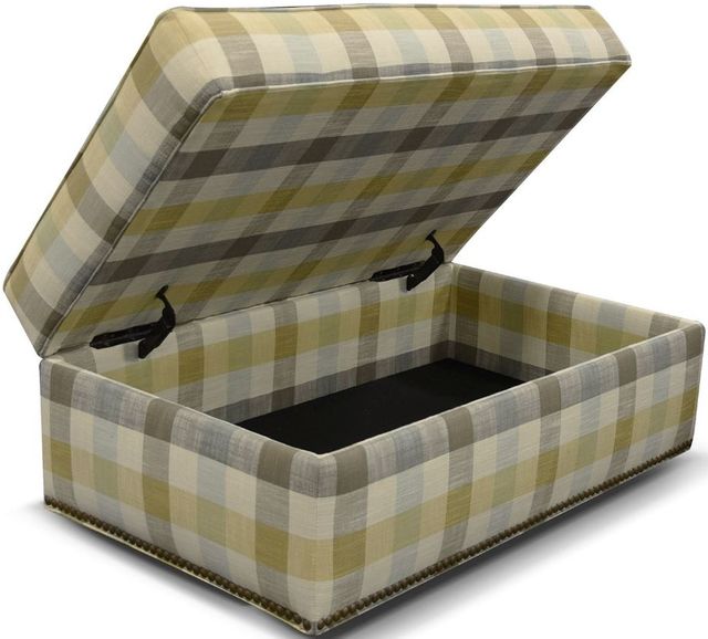 England Furniture Macy Storage Ottoman with Nails 1