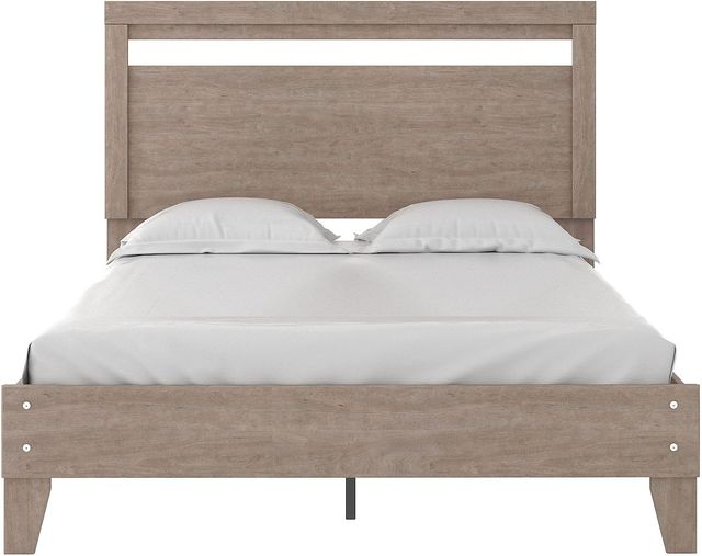 Signature Design by Ashley® Flannia Gray Queen Panel Platform Bed-1