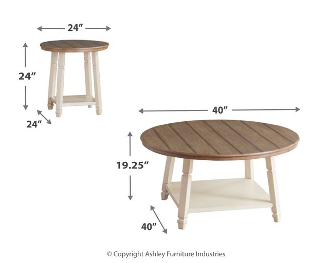 Signature Design by Ashley® Bolanbrook Two-tone 3-Piece Occasional Table 3