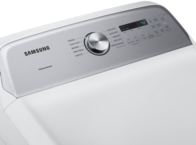 Samsung 7.4 Cu. Ft. White Front Load Gas Dryer 6