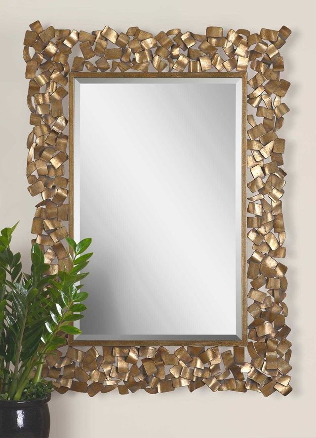 Uttermost® by Grace Feyock Capulin Antique Gold Mirror-1