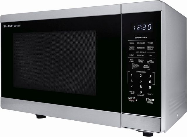 Sharp® Carousel® 1.4 Cu. Ft. Stainless Steel Countertop Microwave ...