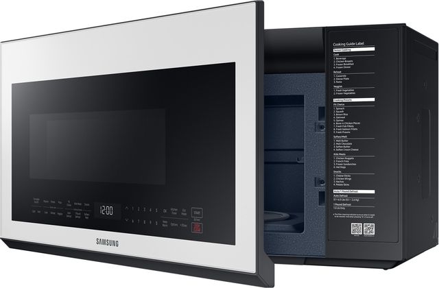 Samsung 2.1 Cu. Ft. White Glass Over The Range Microwave 3