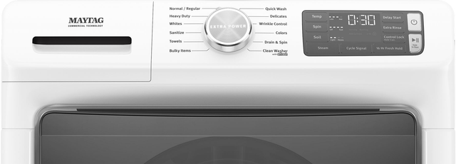 Maytag® 5.5 Cu. Ft. White Front Load Washer 5