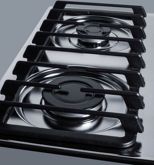 Summit® 30" Chrome Gas Cooktop 3