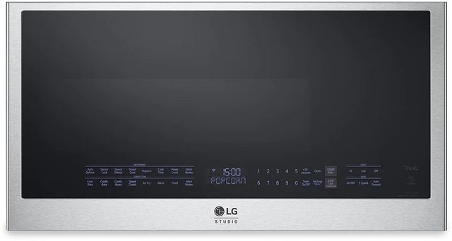 LG Studio 1.7 Cu. Ft. Stainless Steel Over the Range Microwave -0