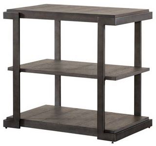 Liberty Modern View Gauntlet Gray Tiered End Table
