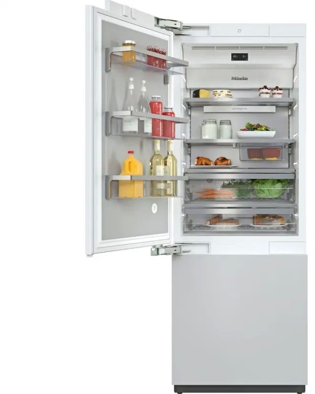 Miele MasterCool™ 30 in. 16.0 Cu. Ft. Integrated Counter Depth Bottom Freezer Refrigerator