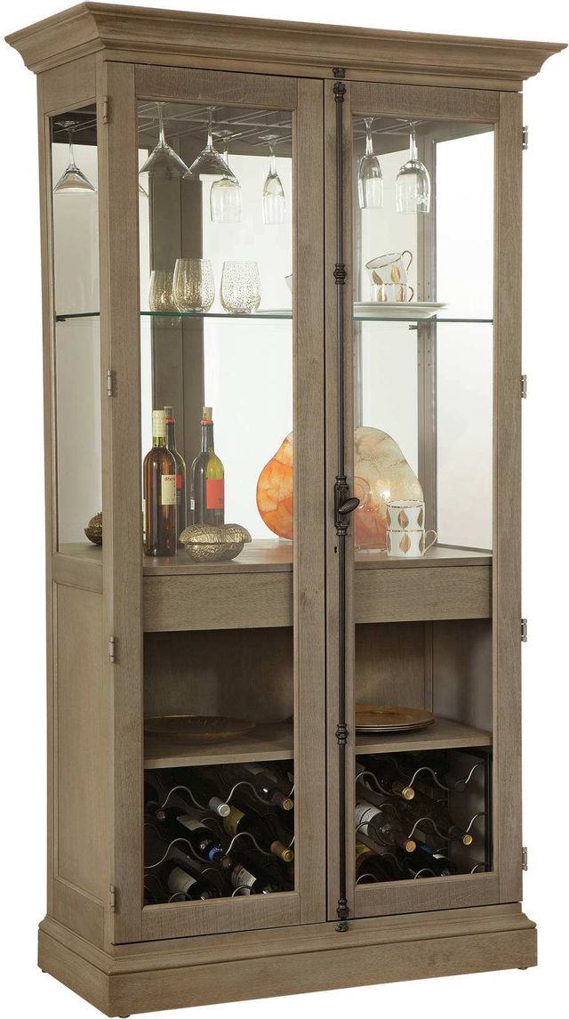 Howard Miller® Socialize III Aged Grey Wine and Bar Cabinet