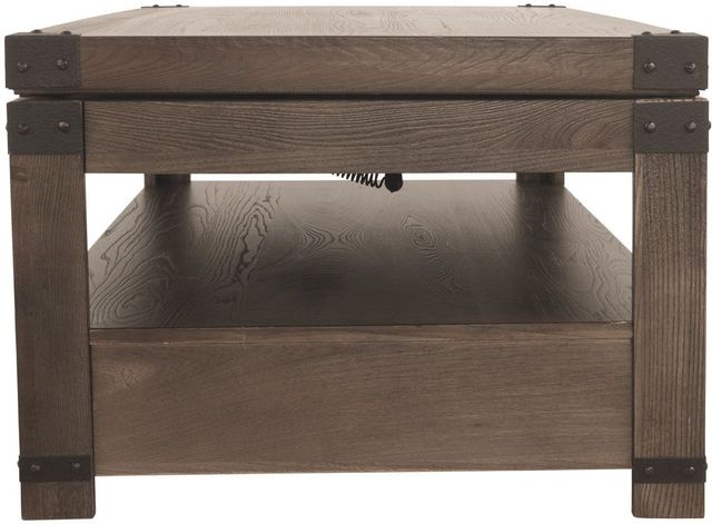 Signature Design by Ashley® Burladen Grayish Brown Lift Top Coffee Table 7