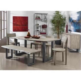 Coast to Coast Julian Dining Table, 4 Chairs & Bench