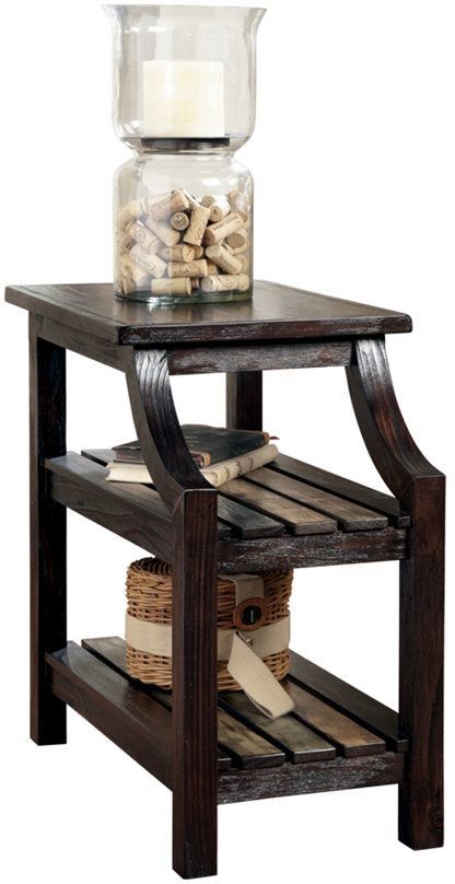 Signature Design by Ashley® Mestler Rustic Brown Chair Side End Table 1