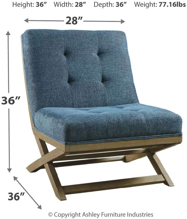 Signature Design by Ashley® Sidewinder Blue Accent Chair 3