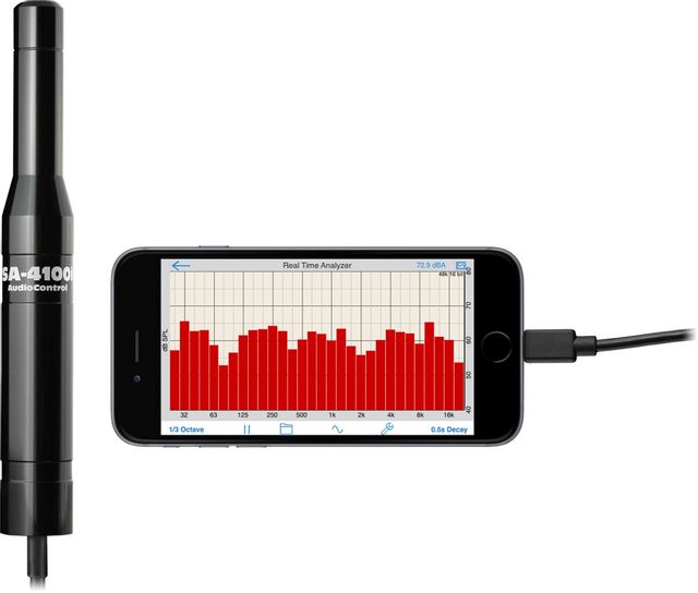 AudioControl® SA-4100i Black IOS Measurement Microphone 1