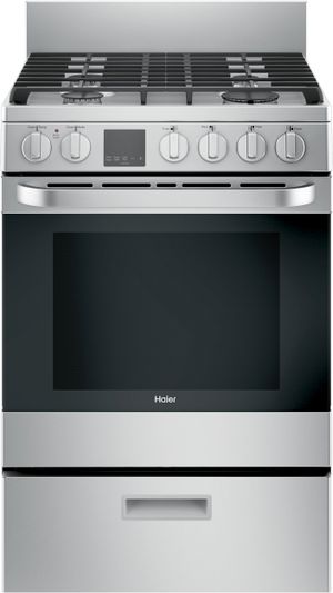 Haier 24" Stainless Steel Free Standing Gas Range
