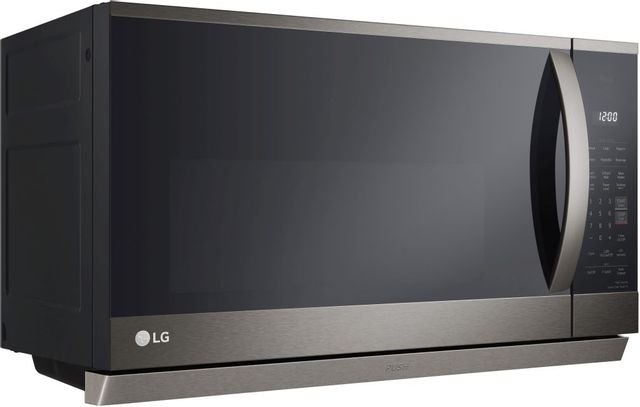 LG 2.1 Cu. Ft. PrintProof™ Black Stainless Steel Over The Range Microwave 6