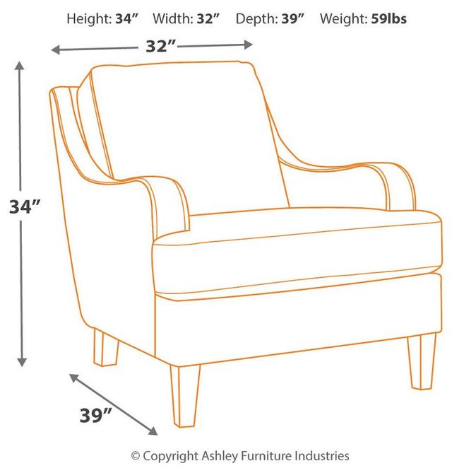 Signature Design by Ashley® Tirolo Dark Gray Accent Chair-2
