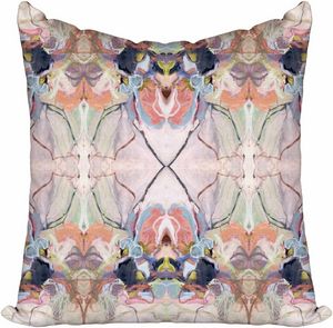 Windy O'Connor Carnevale Chalks Floral Toss Pillow