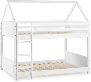 Powell® Maison White Twin/Twin House Bunk Bed
