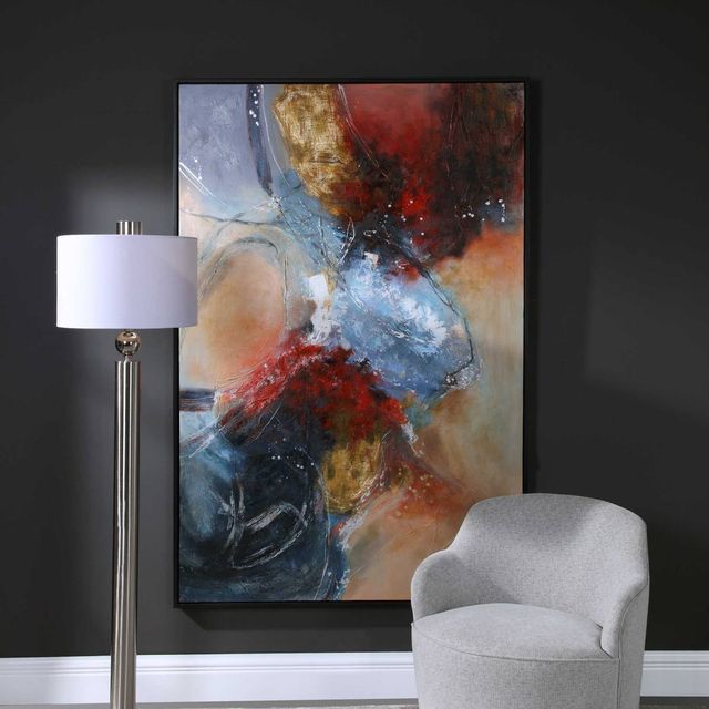 Uttermost® by Carolyn Kinder Summer Sunset Red Abstract Art-2