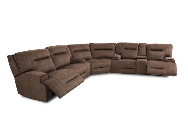 Manwah Power Reclining Sectional with Power Headrest-0