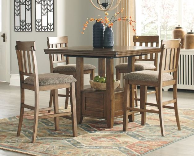 Benchcraft® Flaybern 5-Piece Brown Counter Height Dining Set 3