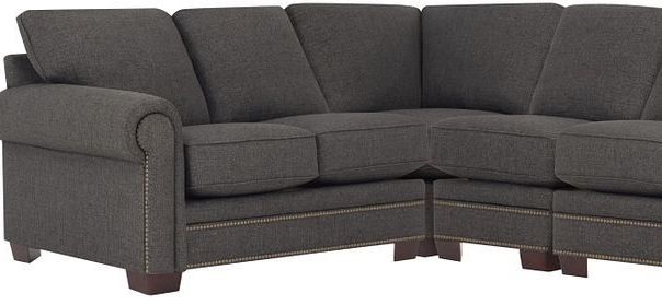 Kevin Charles Fine Upholstery® Foster Sugarshack Dark Brown Sectional-1
