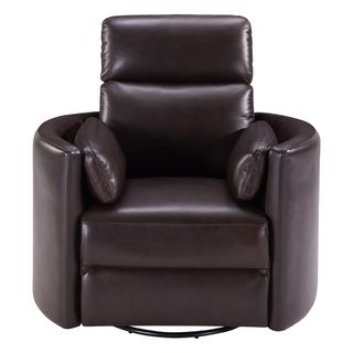 Parker House Radius Florence Brown Leather Power Cordless Swivel Glider Recliner