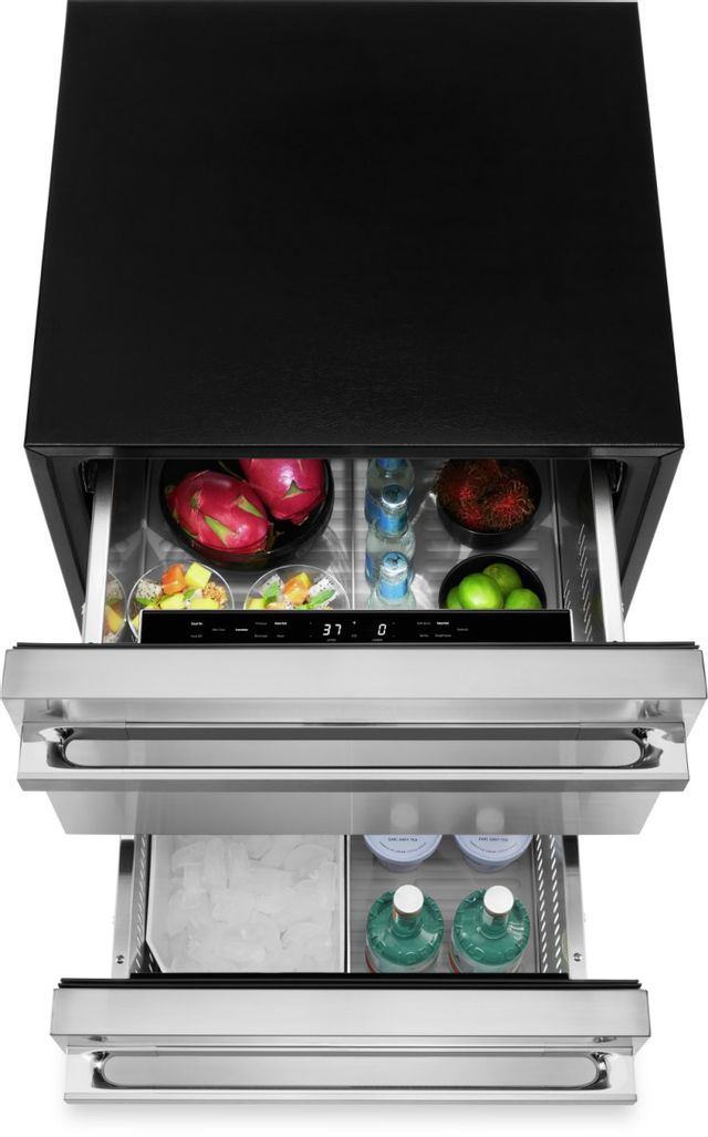 JennAir® NOIR™ 4.7 Cu. Ft. Stainless Steel Refrigerator Drawers 2