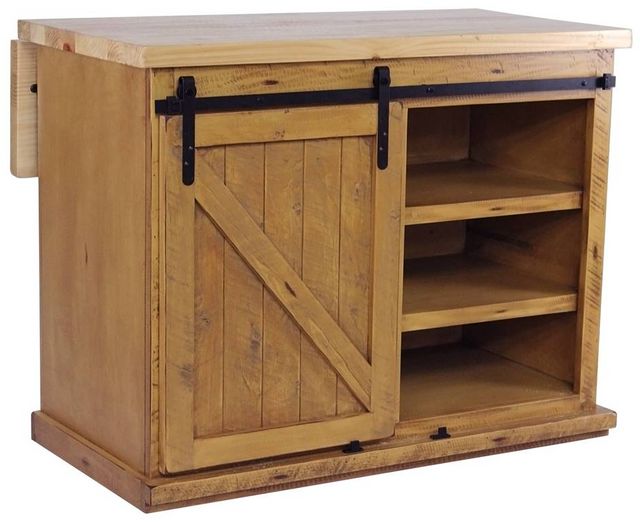 American Heartland Manufacturing Rustic Winsome Flip-Up Kitchen Island