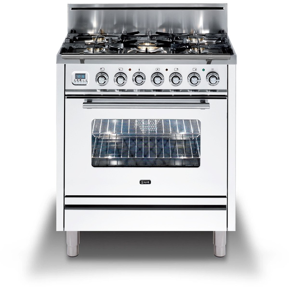 30 freestanding gas range white