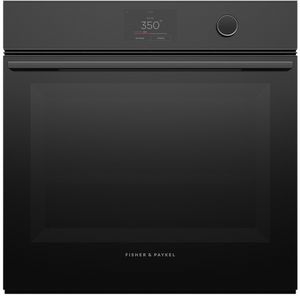 Fisher & Paykel Series 9 24" Black Glass Single Electric Wall Oven