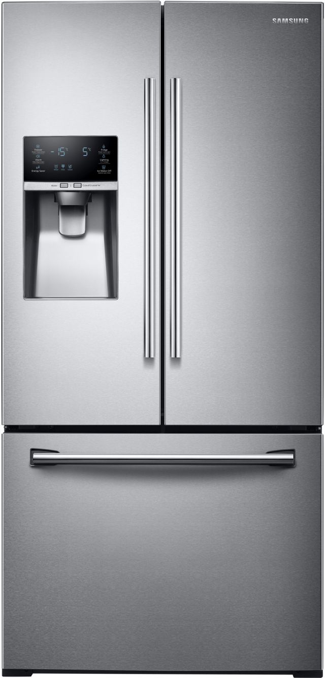 Samsung 26.0 Cu. Ft. 3-Door French Door Refrigerator-Stainless Steel-0