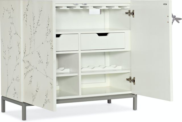 Hooker® Furniture Melange White Bale Bar Cabinet-1