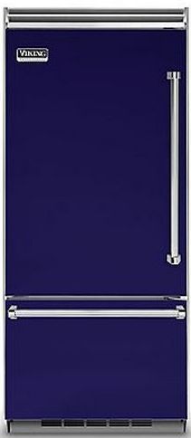 Viking® Professional 5 Series 20.4 Cu. Ft. Built-In Bottom Freezer Refrigerator-Cobalt Blue