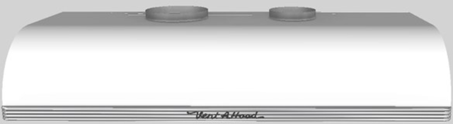 Vent-A-Hood® 48" White Retro Style Under Cabinet Range Hood-0