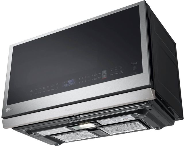 LG 2.1 Cu. Ft. PrintProof™ Stainless Steel Over The Range Microwave 18