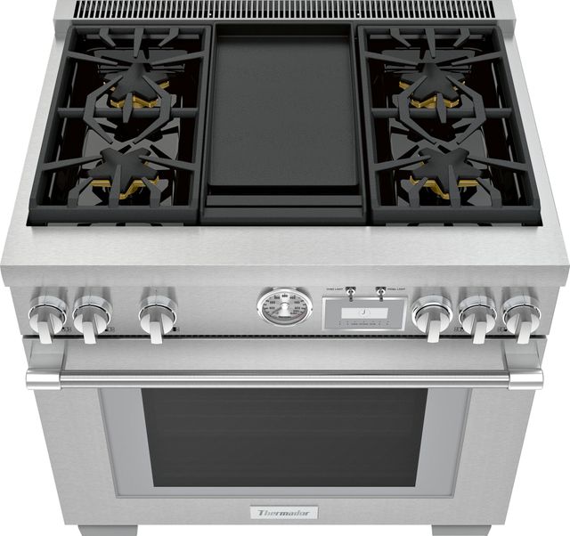 Thermador® Pro Grand® 36" Stainless Steel Pro Style Dual Fuel Natural Gas Range-1