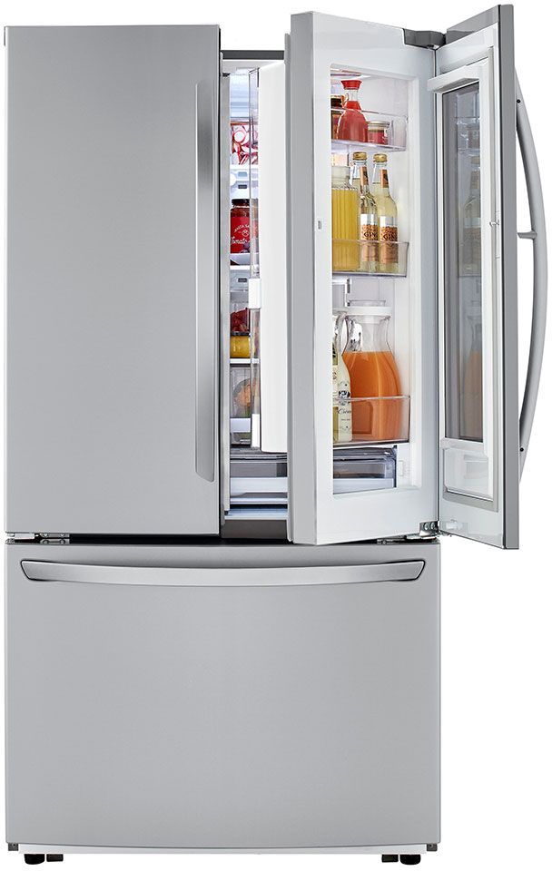 LG 22.6 Cu. Ft. PrintProof™ Stainless Steel Counter Depth French Door Refrigerator 5