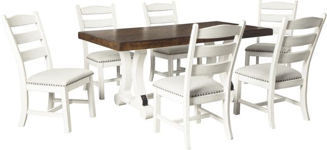 Signature Design by Ashley® Valebeck White/Brown Dining Room Table 3