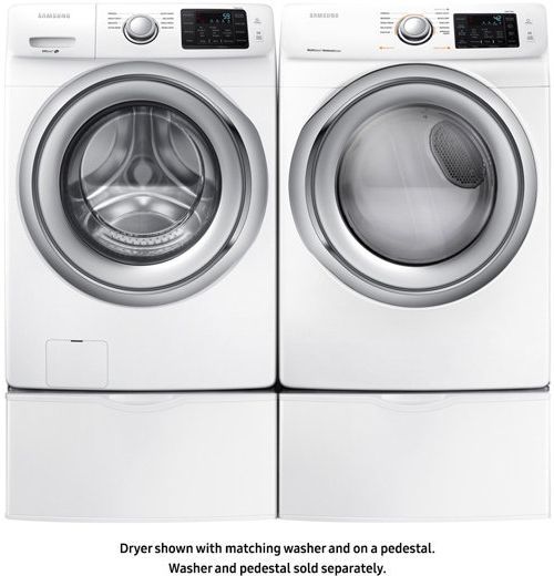 Samsung White Front Load Electric Dryer 6
