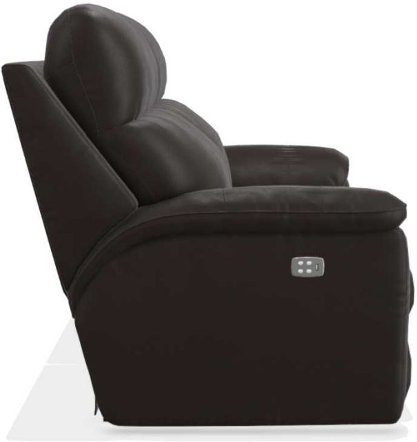 La-Z-Boy® Roman Chocolate Leather PowerRecline™ with Power Headrest 2-Seat Sofa 2