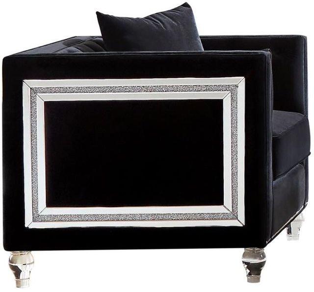 Coaster® Delilah 3-Piece Black Living Room Set-2